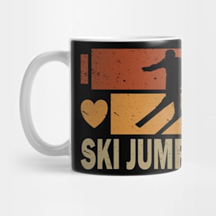 I Love Ski Jumping Landing Mug